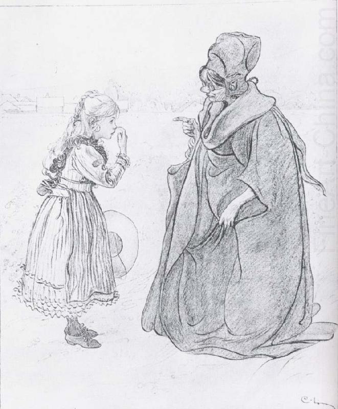 Girl-s School in Grandma-s Day, Carl Larsson